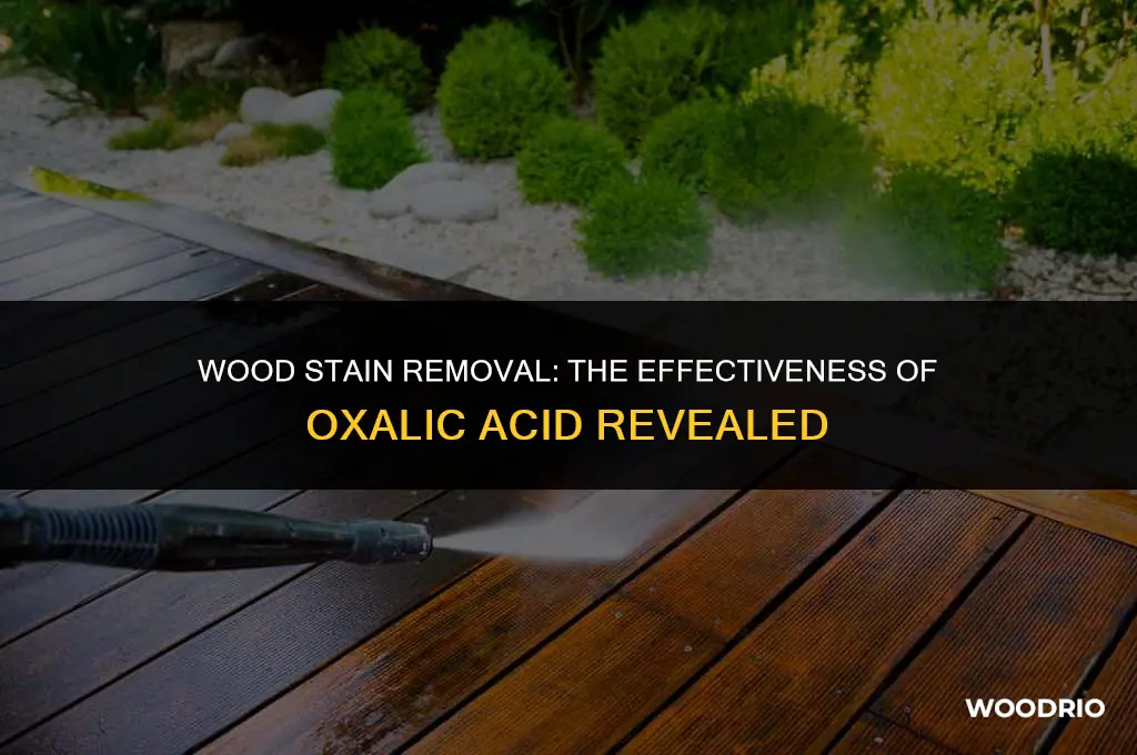 does oxalic acid remove water stains in wood