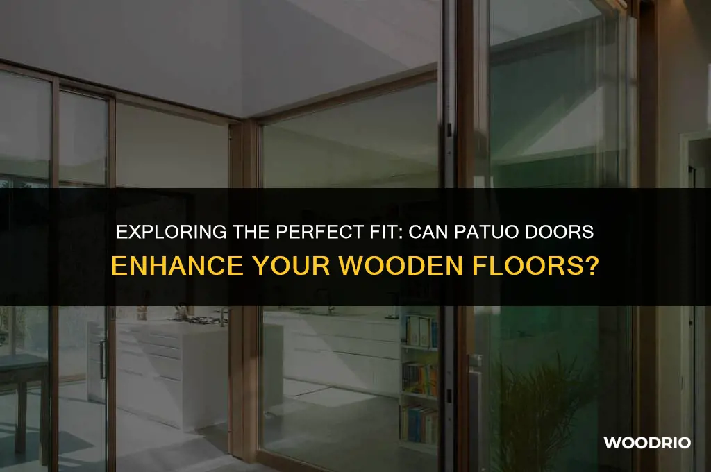 does patuo door go ontop of wood flor