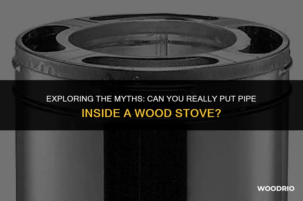 does pipe go inside of wood stove