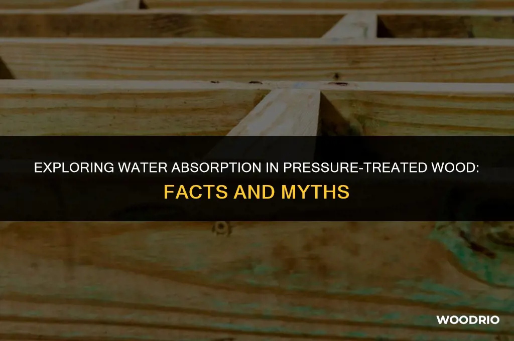 does pressure treated wood absorb water