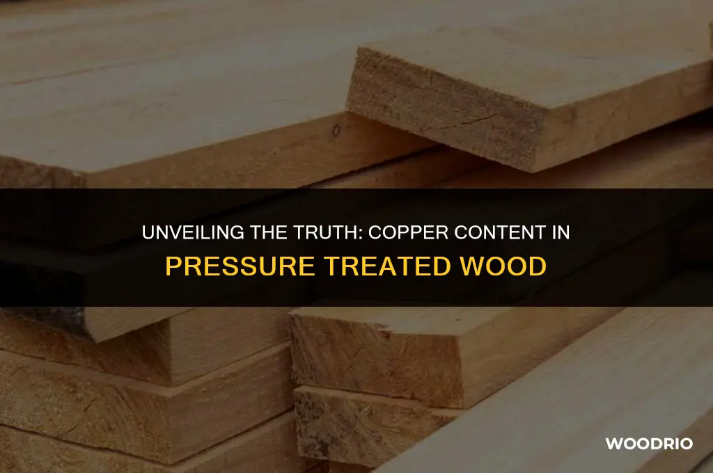 does pressure treated wood contain copper
