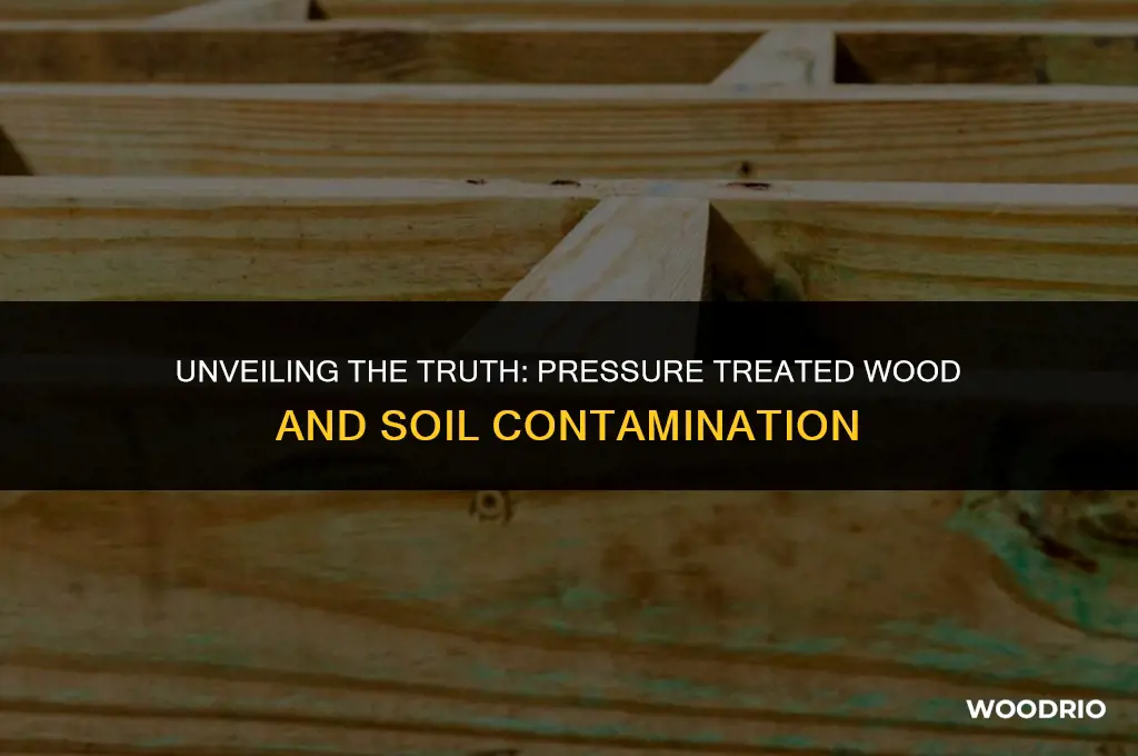does pressure treated wood contaminate soil