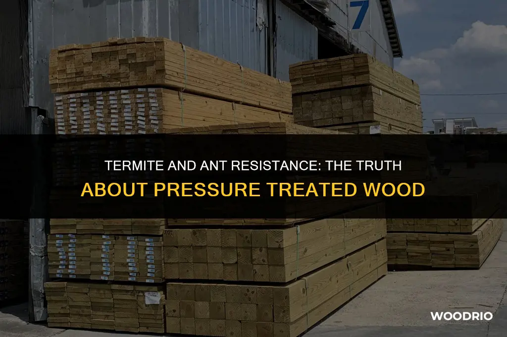 does pressure treated wood deter termites and ants