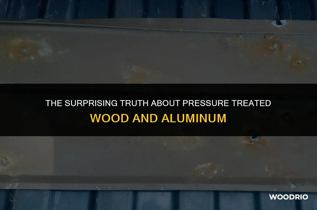 does pressure treated wood eat aluminum