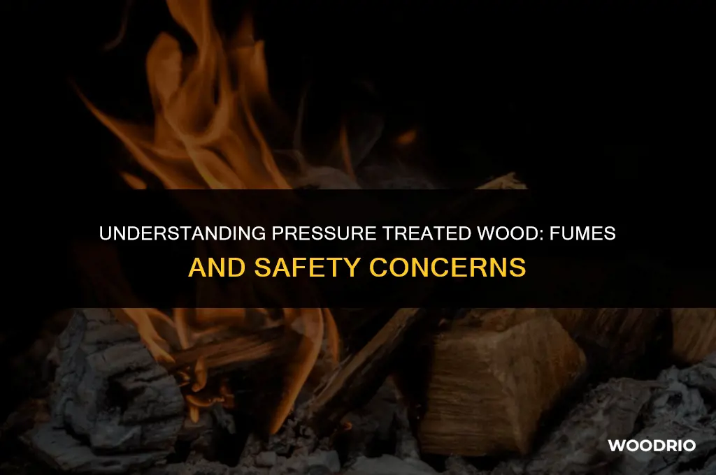 does pressure treated wood give off fumes