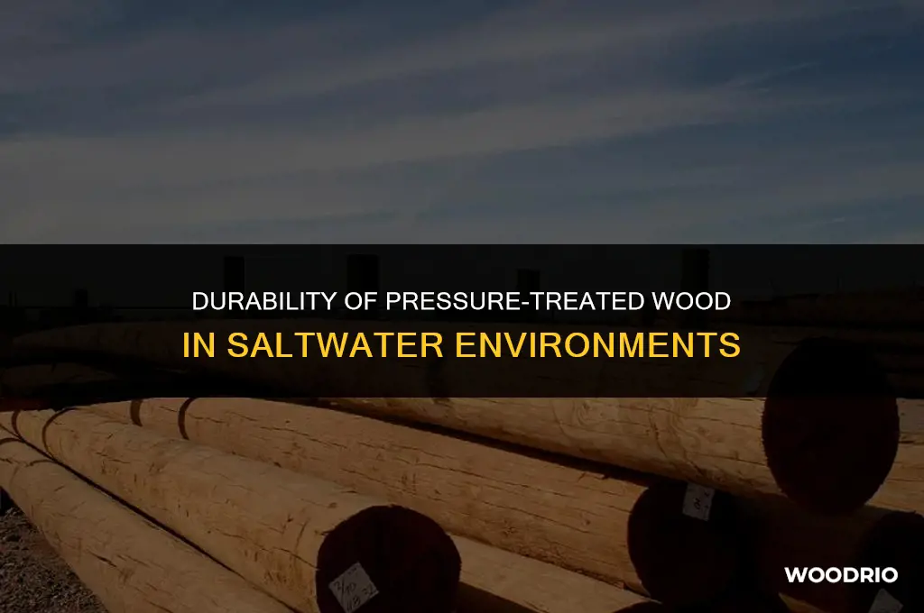 does pressure treated wood last with salt water