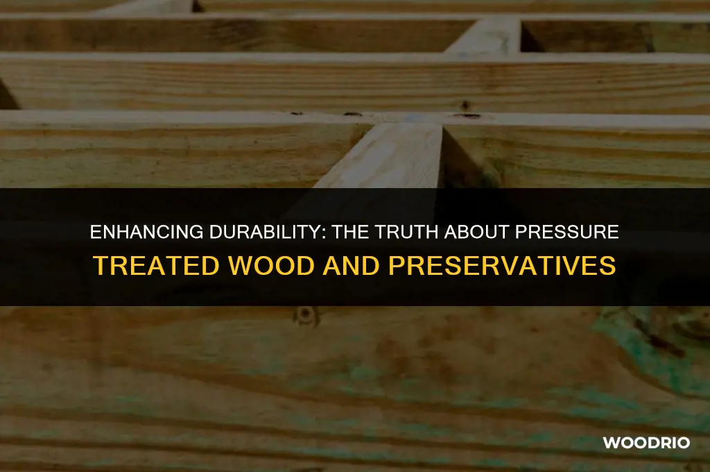 does pressure treated wood need preservative