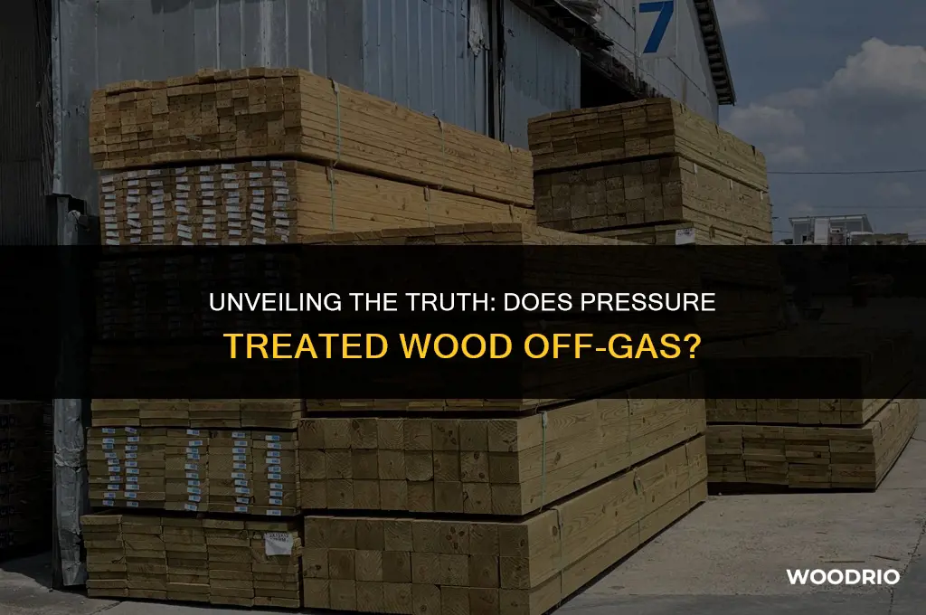 does pressure treated wood off gas