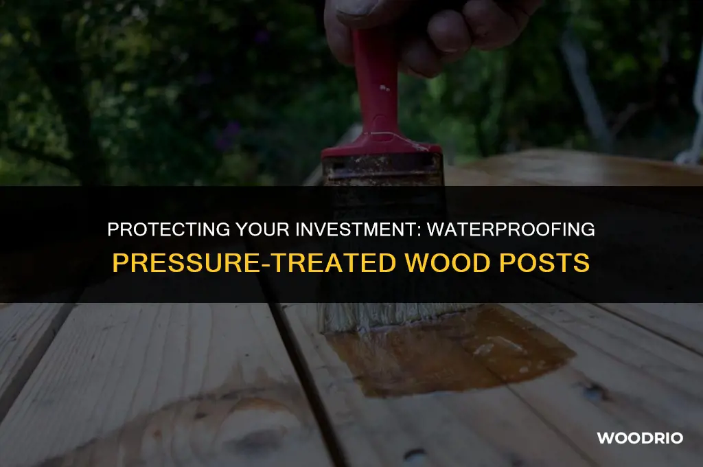 does pressure treated wood posts need to be waterproofed