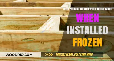 Will Pressure-Treated Wood Shrink More When Installed Frozen?