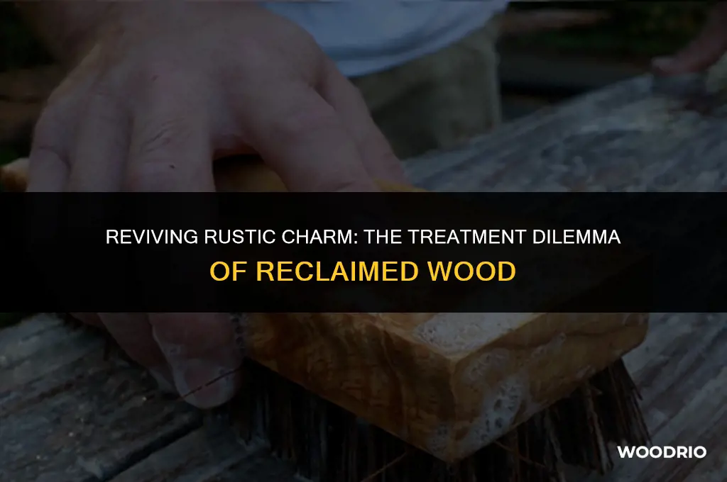 does reclaimed wood need to be treated