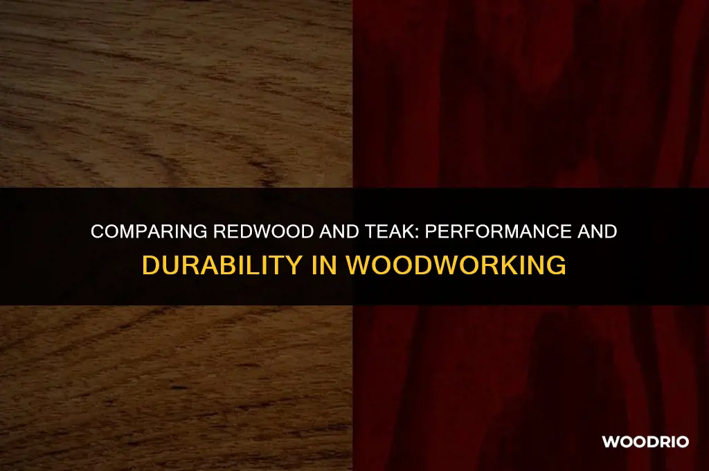 does redwood perform like teak wood