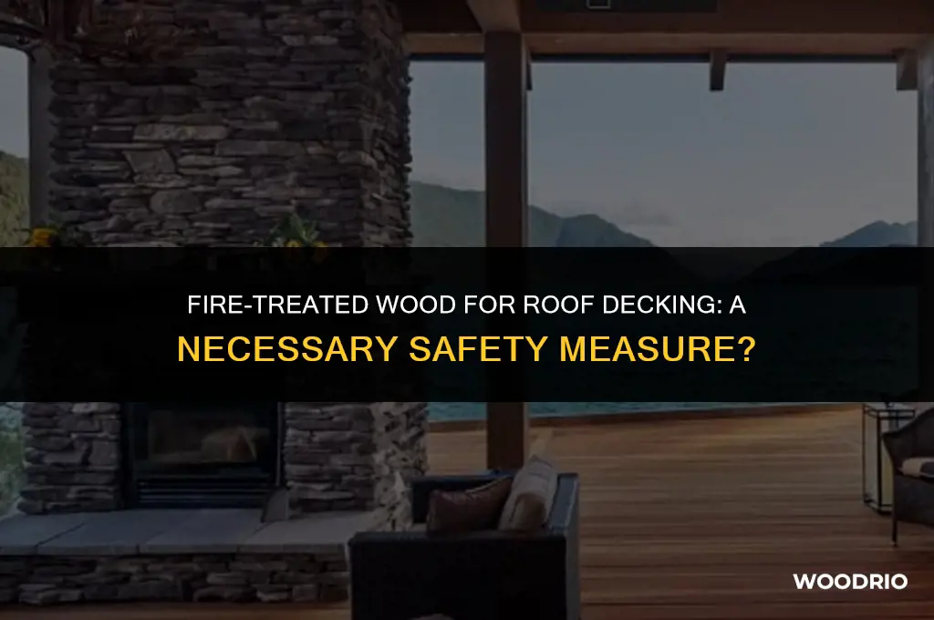 does roof decking have to be fire treated wood