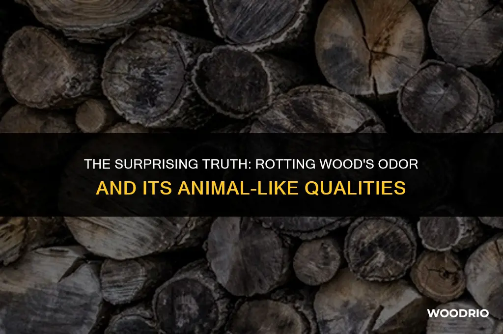 does rotting wood smell like dead animal