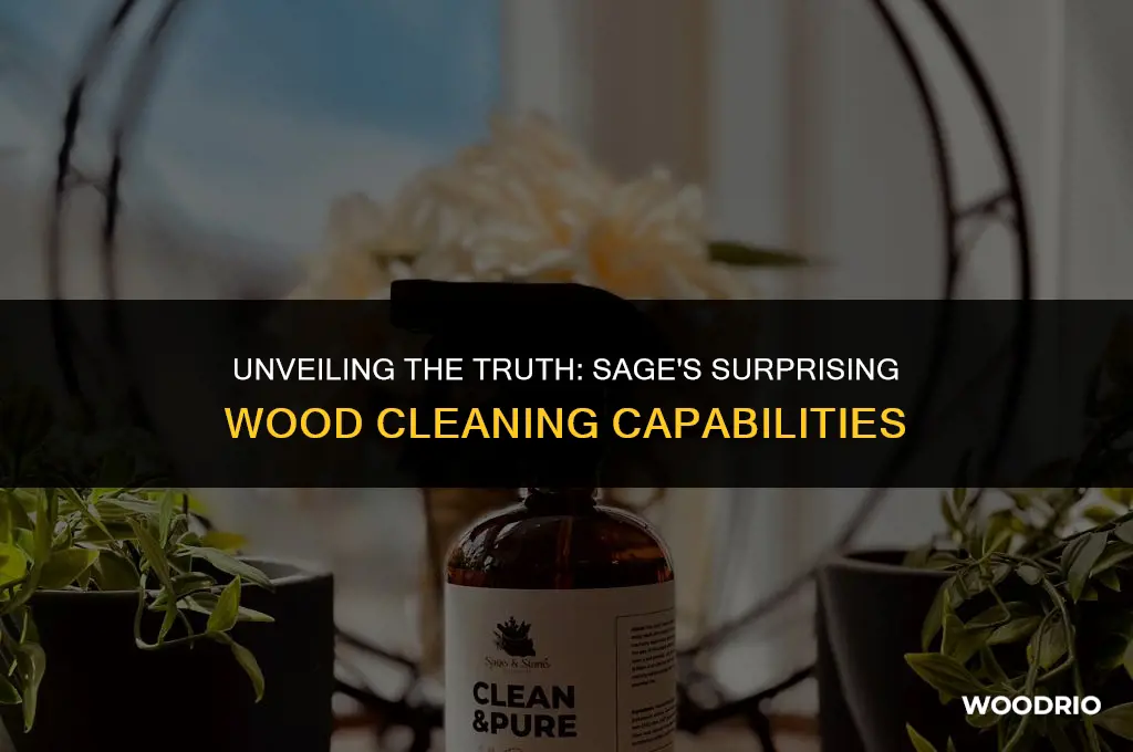 does sage clean wood