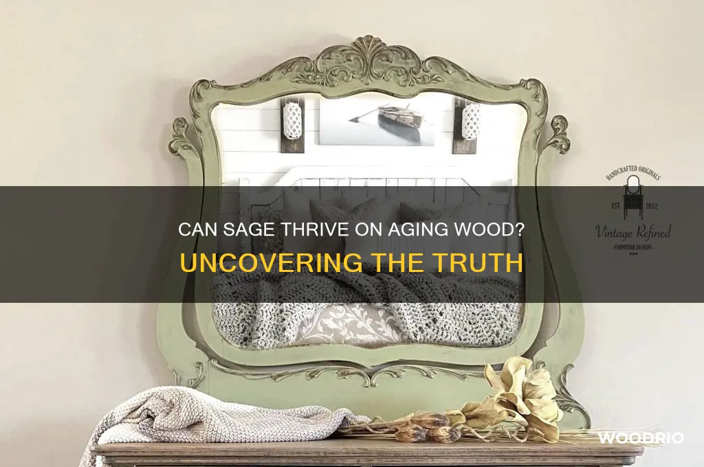 does sage grow on old wood