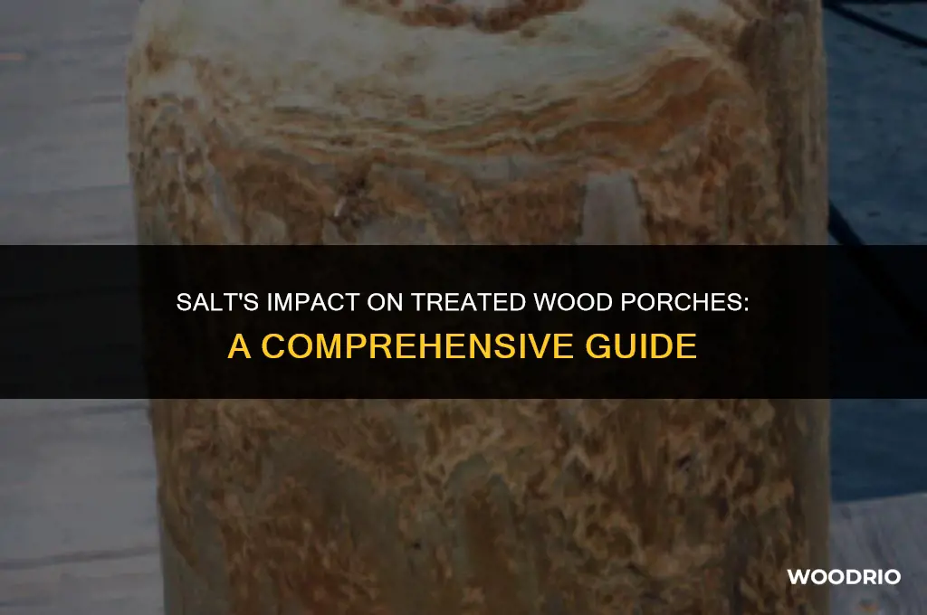 does salt do damage to treated wood porches