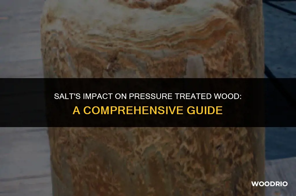 does salt harm pressure treated wood