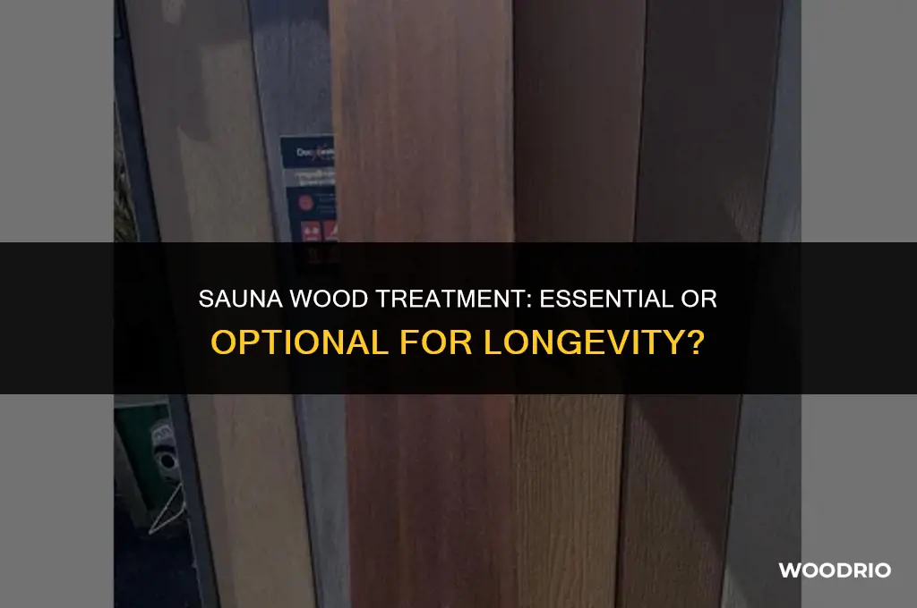 does sauna wood need to be treated