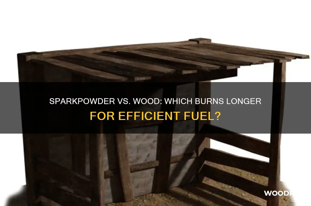 does sparkpowder last longer than wood