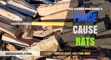Stacking Wood Against Fences: A Potential Haven for Rats?