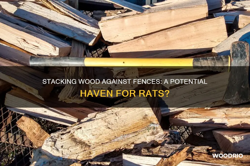 does stacking wood against a fence cause rats