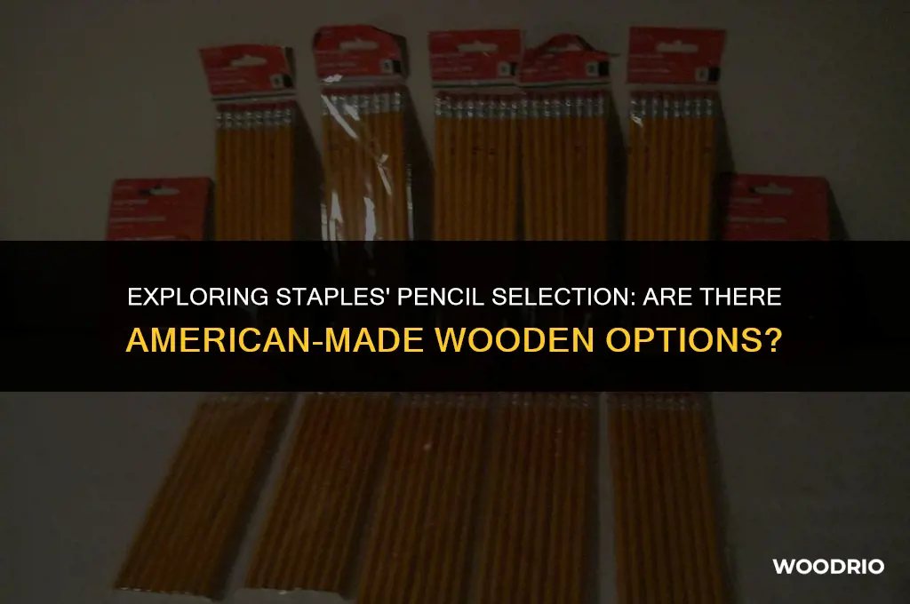 does staples have american made wooden pencils