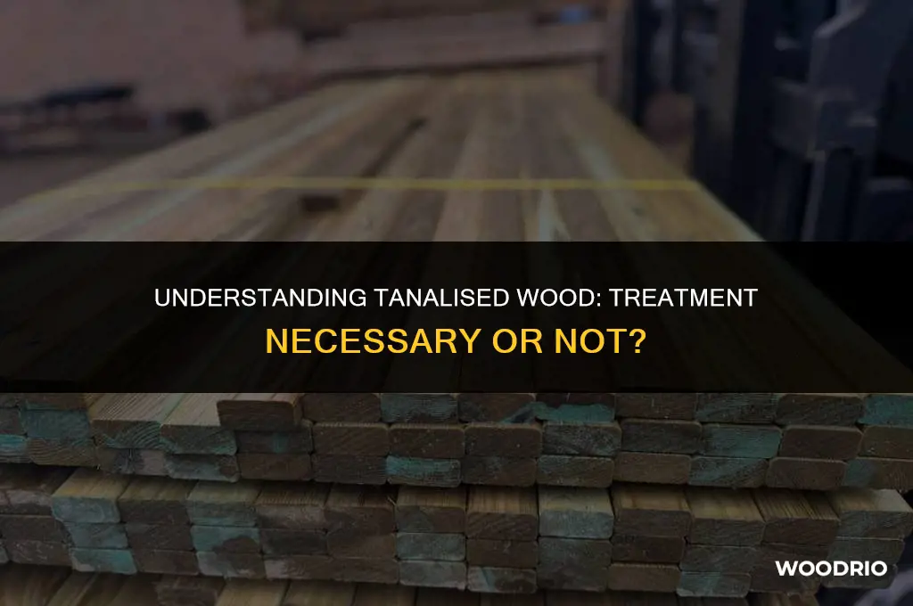 does tanalised wood need treating