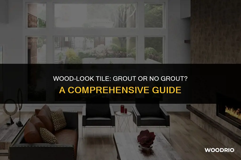 does tile that looks like wood need grout