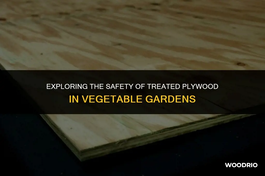 does treated ply wood leach into vegetable garden soil