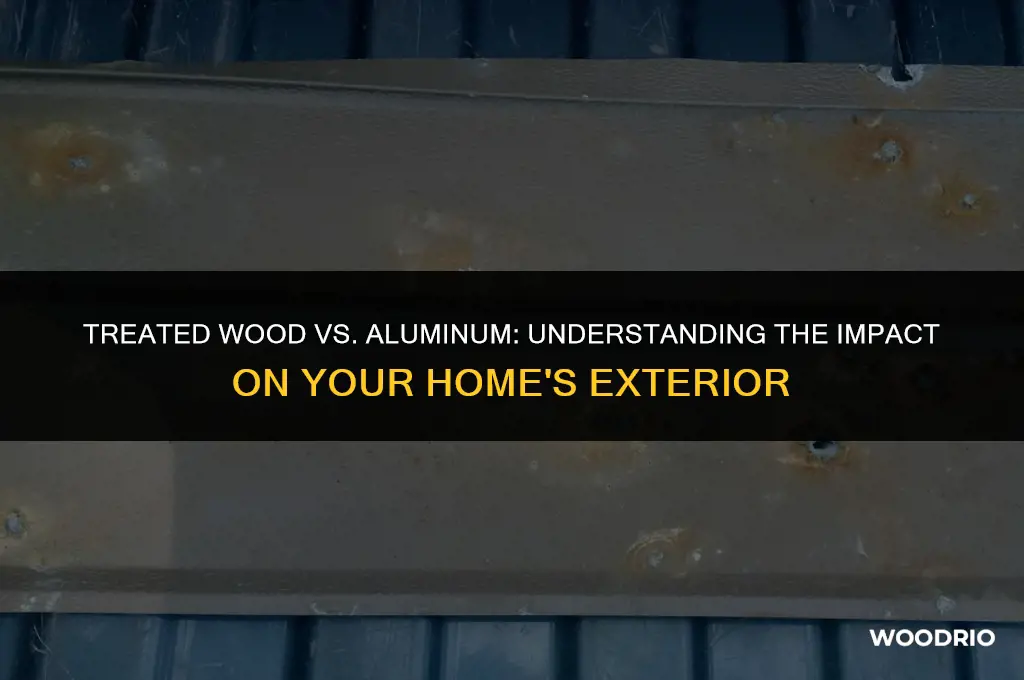 does treated wood damage aluminum
