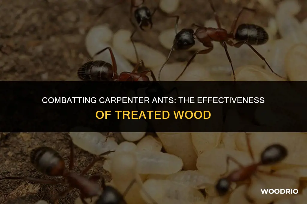 does treated wood kill ants