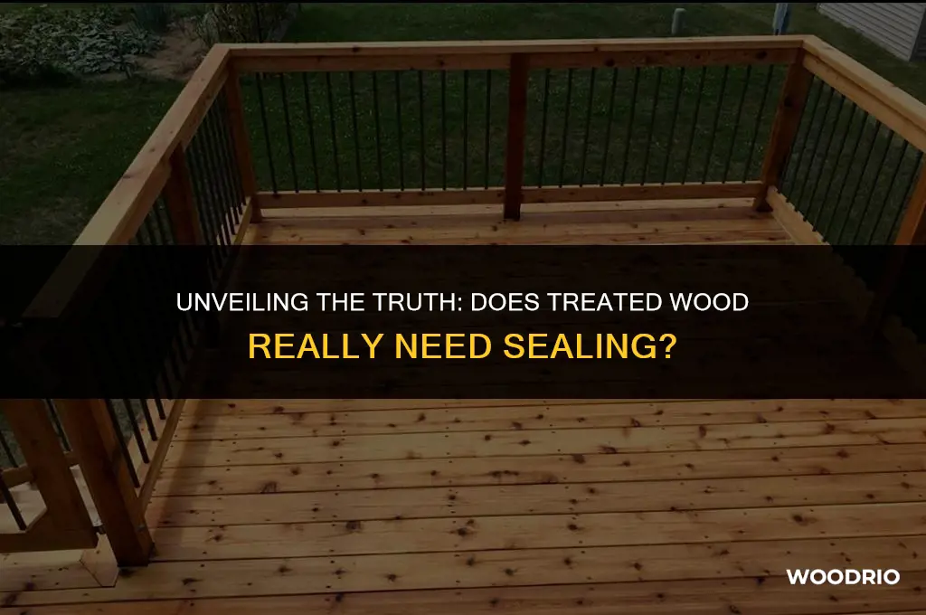 does treated wood need to be sealed