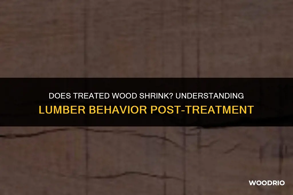 does treated wood shrink