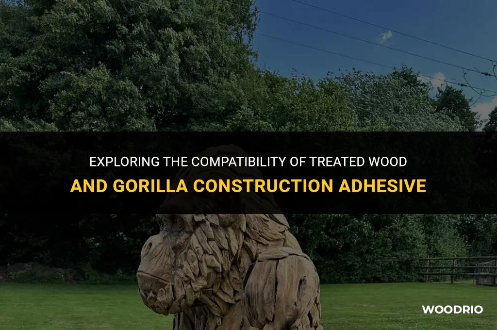 does treated wood work with gorilla construction adhesive