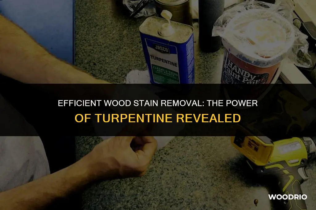 does turpentine remove wood stain