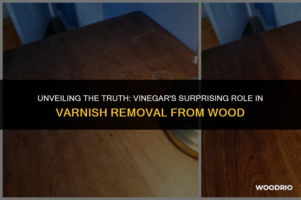 does vinegar remove varnish from wood