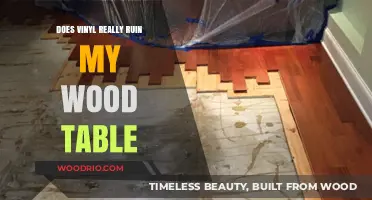 Vinyl on Wood: Protecting Your Table from Potential Damage