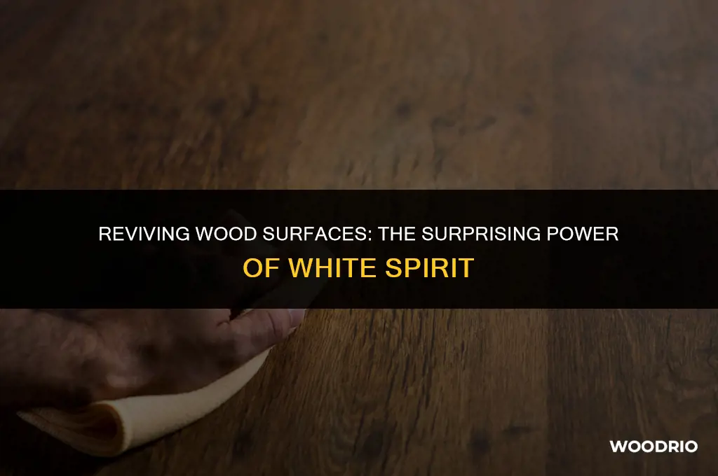 does white spirit clean wood