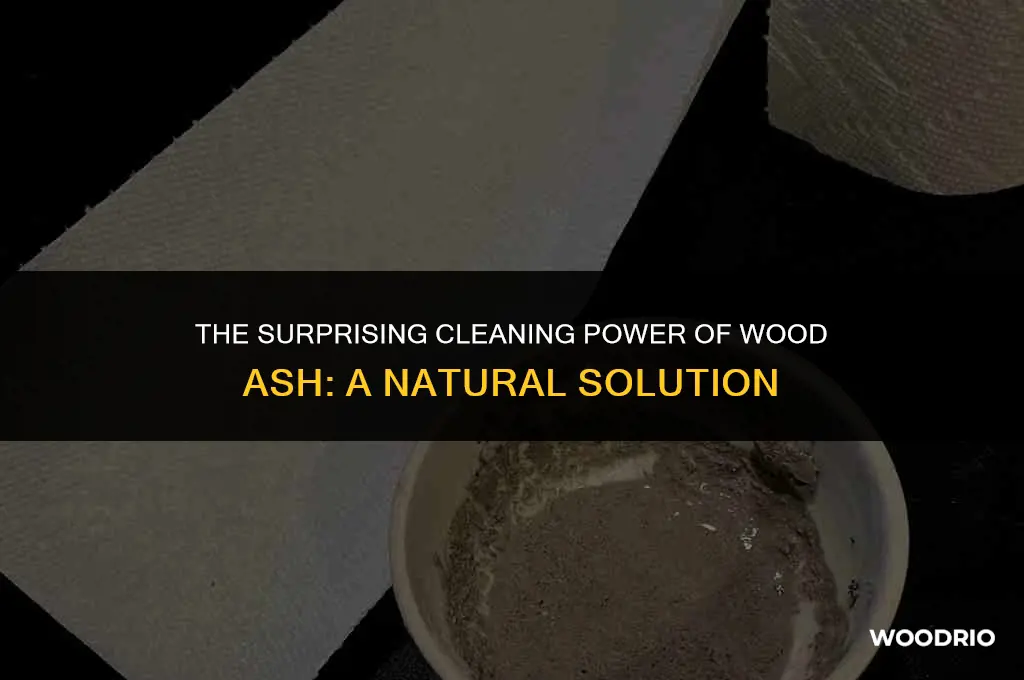 does wood ash clean