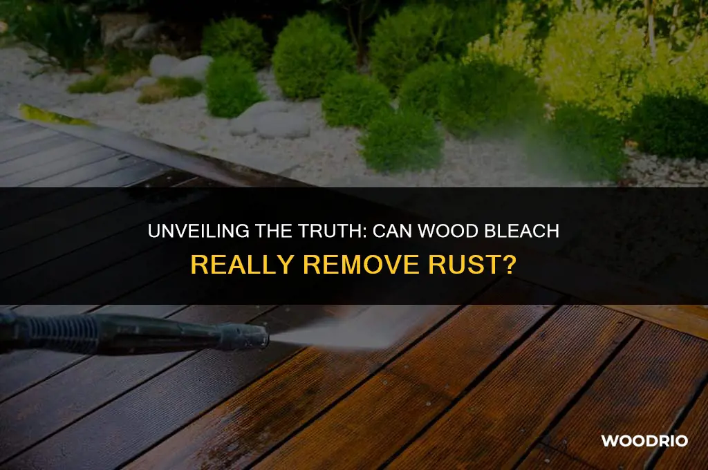 does wood bleach remove rust