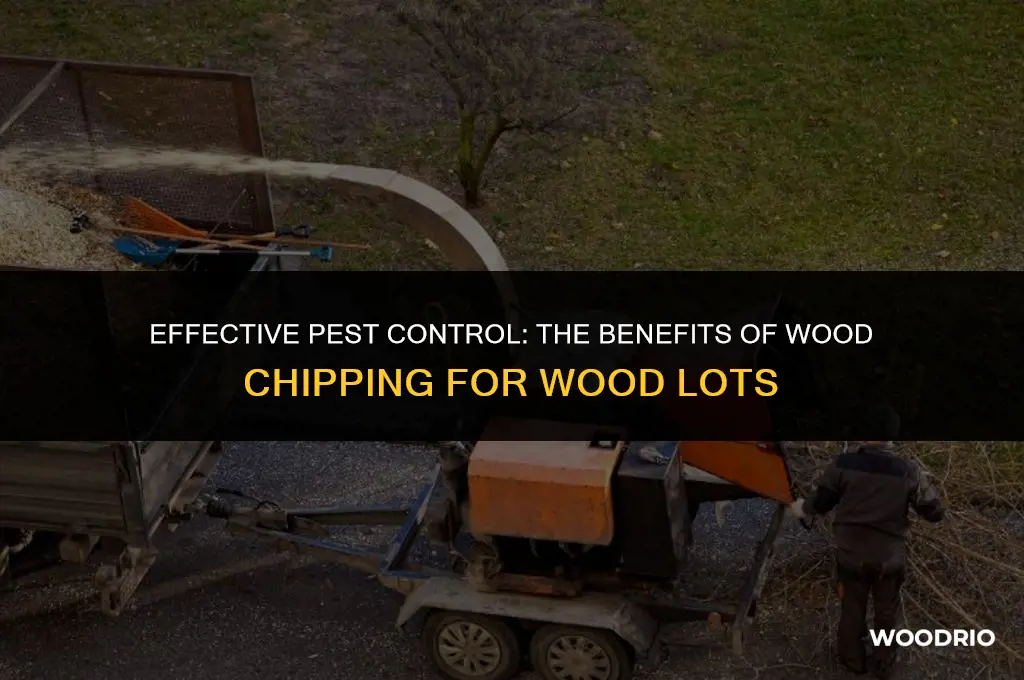 does wood chipping remove pests from wood lots