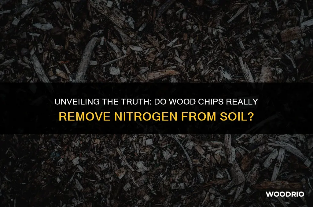 does wood chips remove nitrogen from soil
