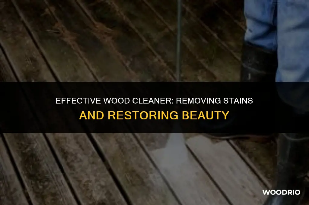 does wood cleaner remove stain