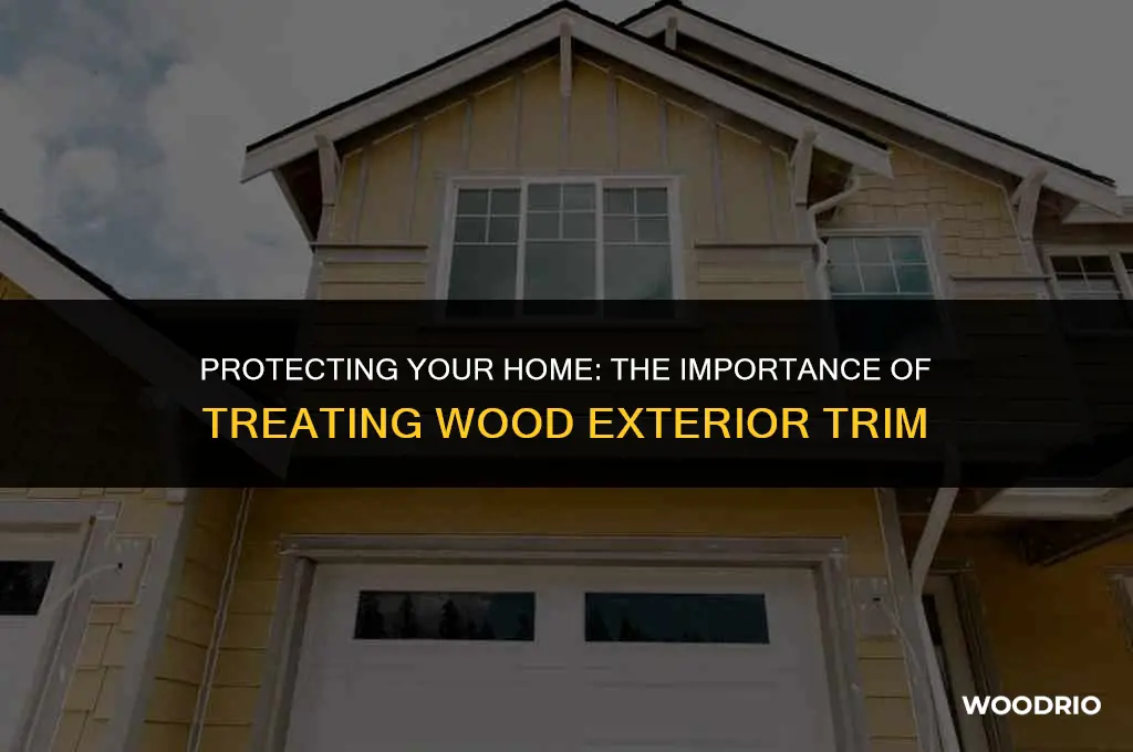 does wood exterior trim have to be treated