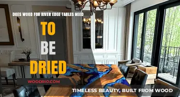 Drying Wood for River Edge Tables: Essential or Optional?