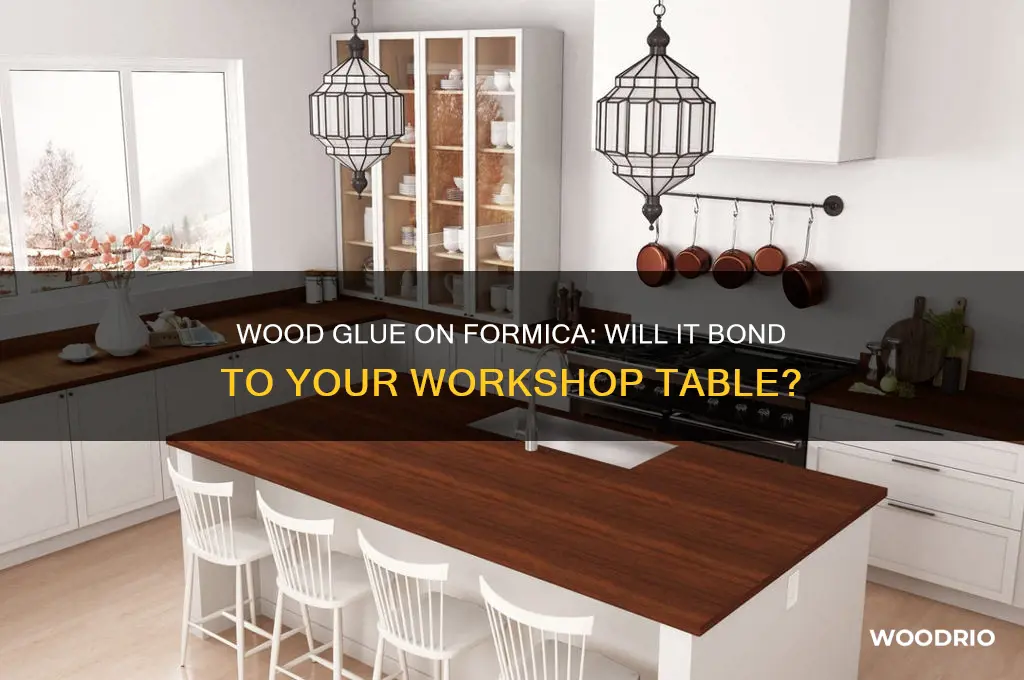does wood glue stick to formica workshop table
