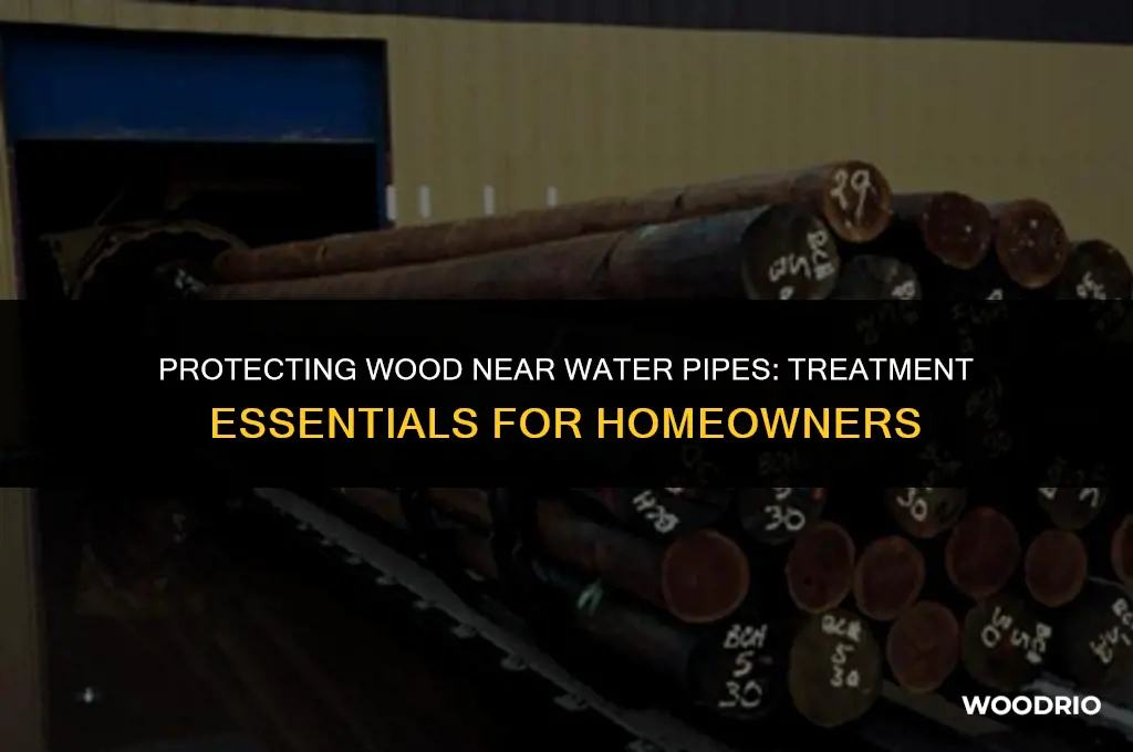 does wood next to water pipe need to be treated