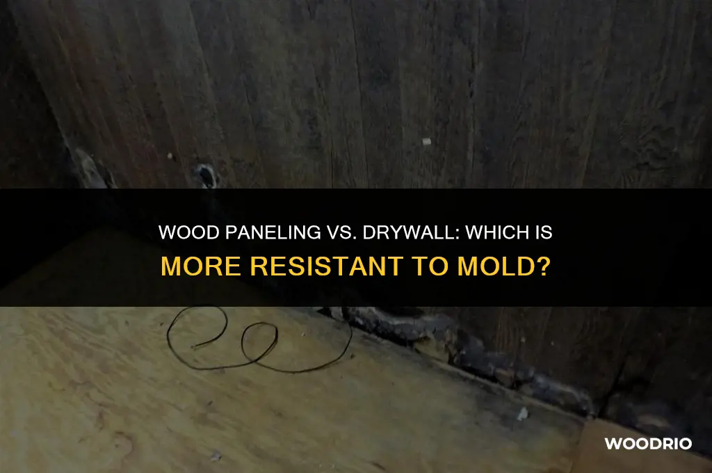 does wood pneling mold like drwall