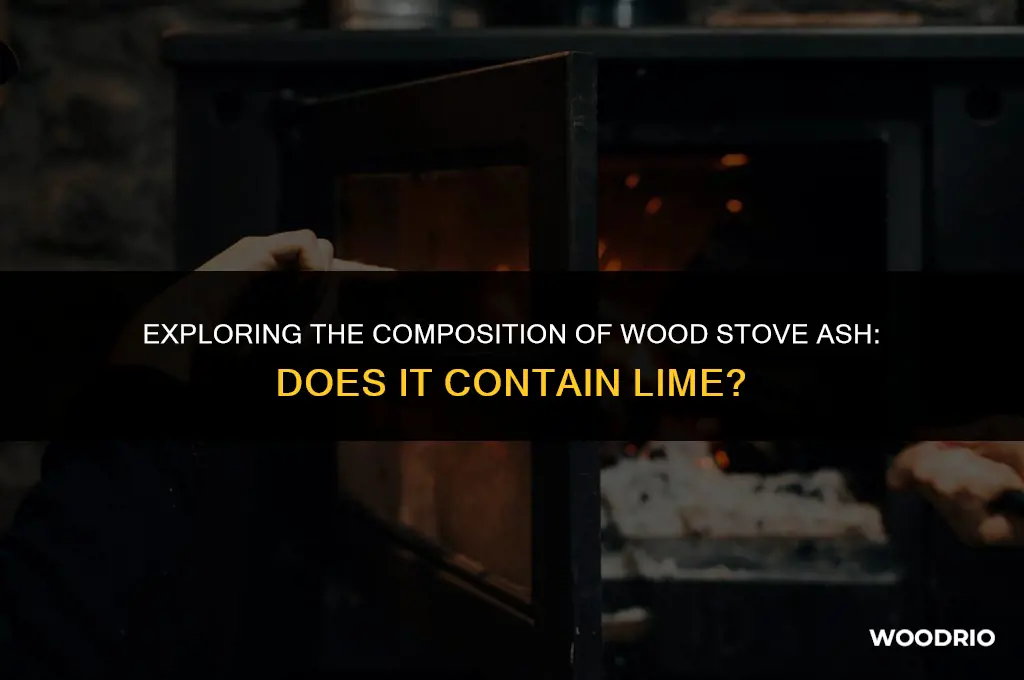does wood stove ash contain lime